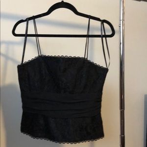 Lacy Black Boustier